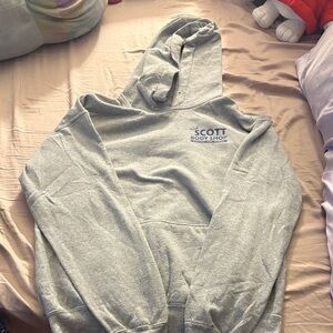 Gray Hoodie with Scott Body Shop Logo